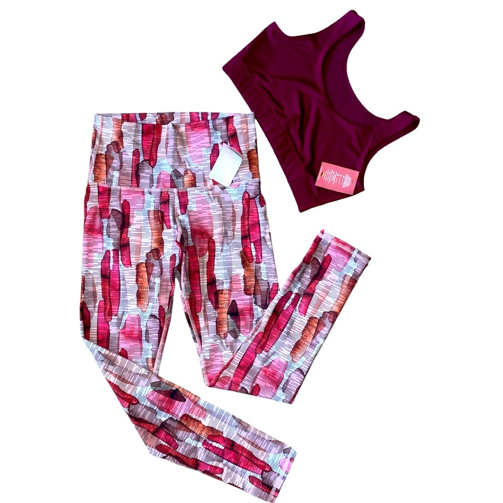 2 Pc Workout Leggings One Size